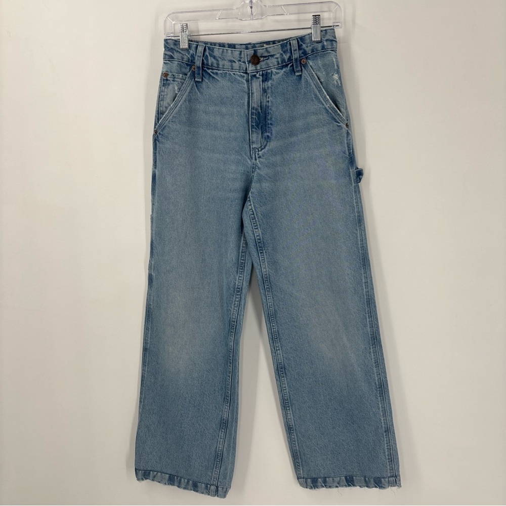 Rag & Bone Sid Carpenter Jean Women 23 Kona Light Wash Wide Leg Denim Soft Comfy - Picture 3 of 16